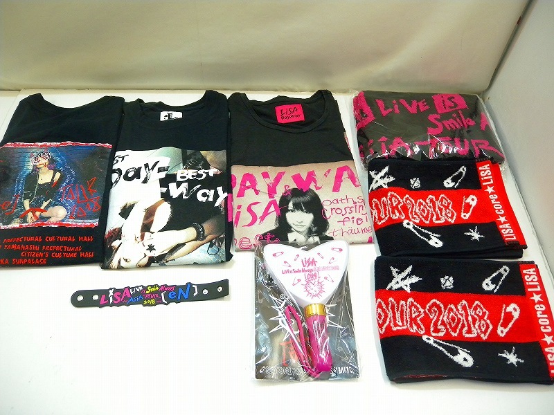 C1778☆LiSA リサグッズ一式セットTシャツタオルなどまとめ売り中古