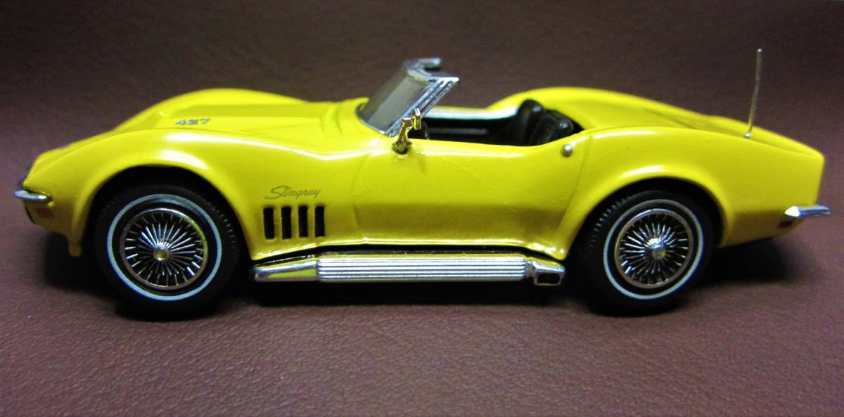 マッチボックス製★シボレー コルベットスティングレー1969 イエロー★CHEVROLET CORVETTE★MATCHBOX ULTRA1/43_画像3