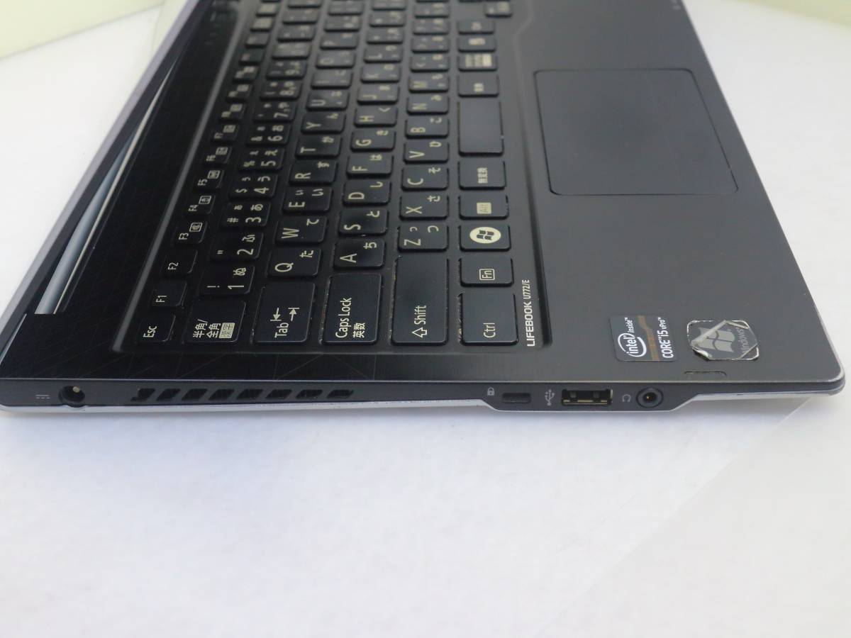 富士通 LIFEBOOK U772/E/Core i5-3427U/4GBメモリ/HDD320GB/Windows7 64bit ジャンク扱い_画像5