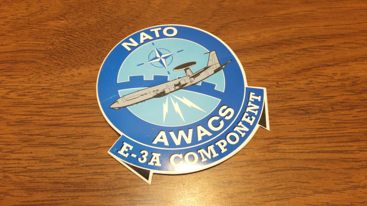 【NATO】E-3Aセントリー 早期警戒管制機 AWACS 北大西洋条約機構 North Atlantic Treaty Organization ステッカーデカール　米軍_AWACS 北大西洋条約機構