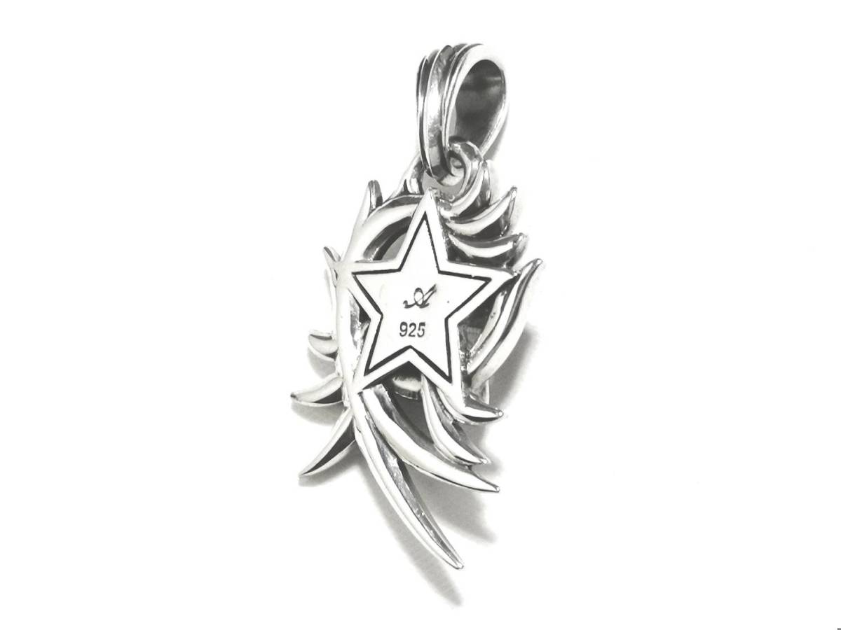 ブランド刻印　シルバー925　スタイリッシュ　スターデザイン　シルバーネックレス　シルバーペンダント　シルバーアクセサリー　silver925