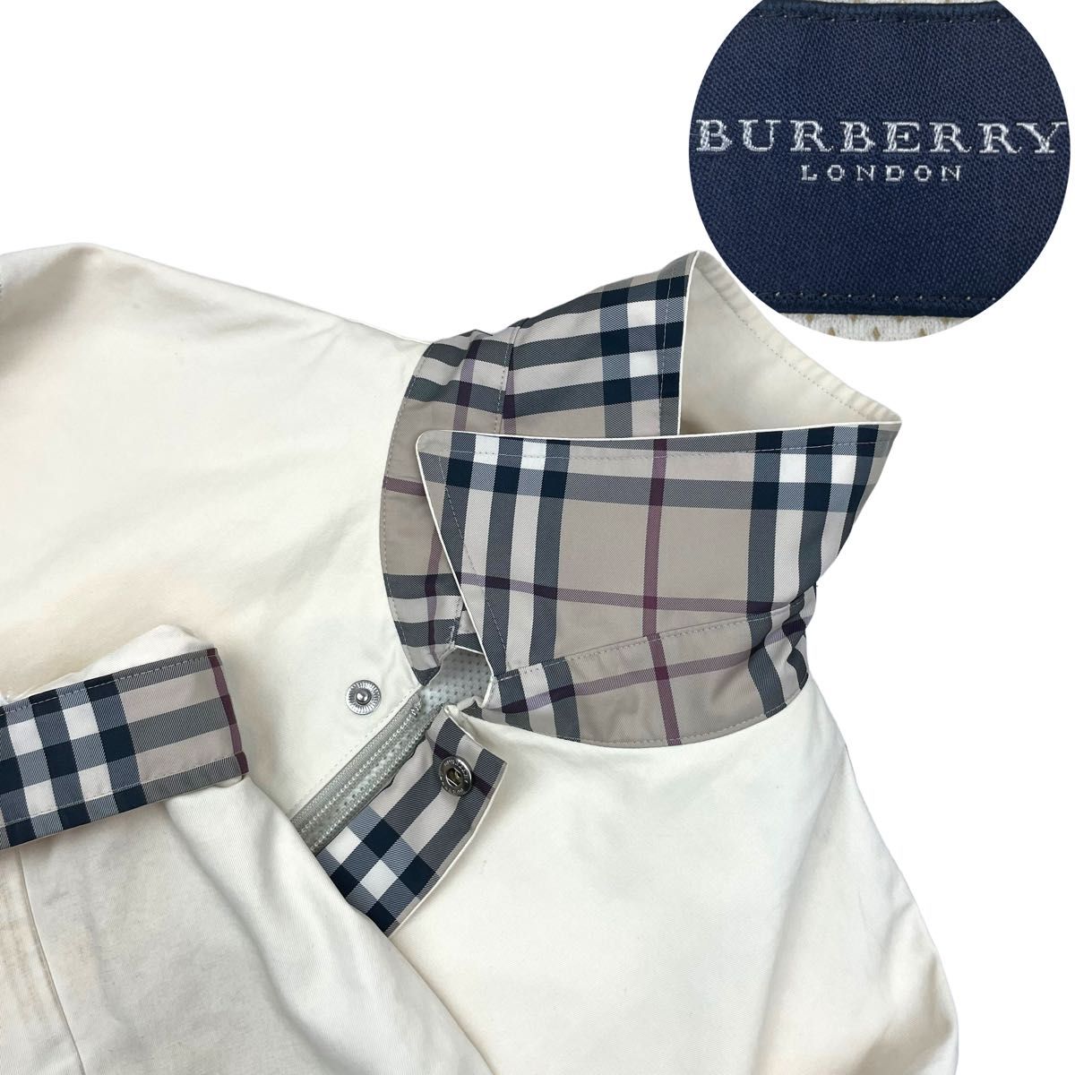 BURBERRY LONDON バーバリー ロンドン ノバ ノヴァ チェック コーチ ジャケット スイングトップ ブルゾン M