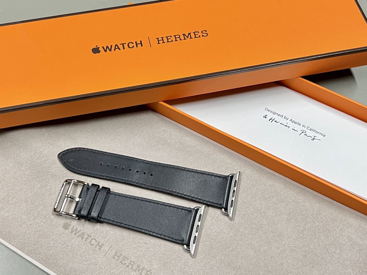 希少レア ブルーインディゴ Apple watch HERMES 45mm 44mm 42mm
