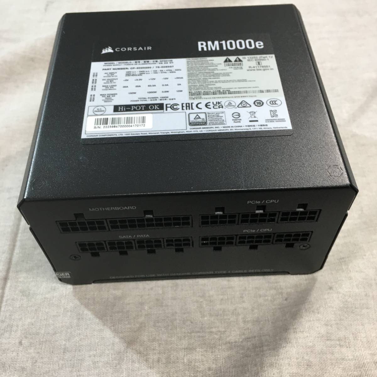 ボタニカルキャンドル バラ かすみ草 CORSAIR RM1000e 1000W 電源