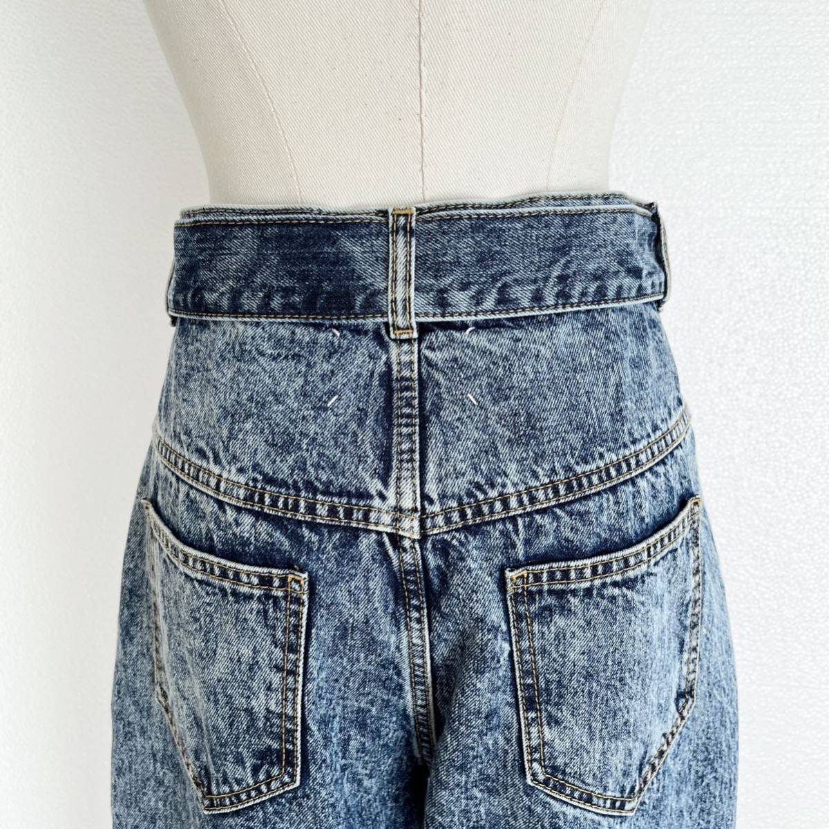 Maison Margiela マルジェラ ベルト付きデザインデニム ジーンズ