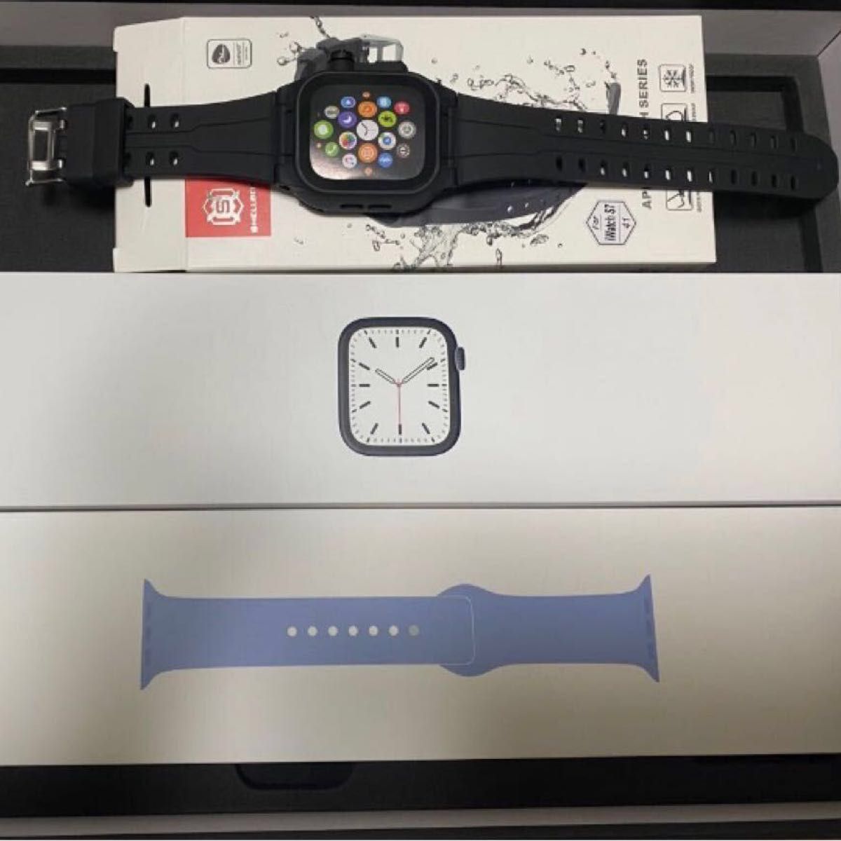 Apple Watch Series7 GPS 41mm　ミッドナイトアルミニウムケース スポーツバンド 保証あり