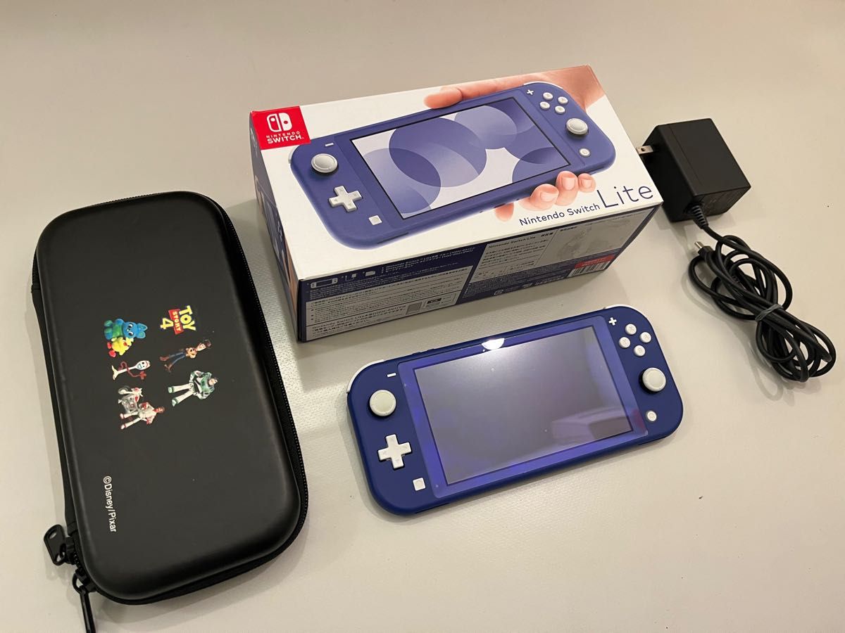 任天堂 Nintendo Switch Lite ブルー 箱あり ケース付 ACアダプタ付 ニンテンドースイッチ ライト 本体