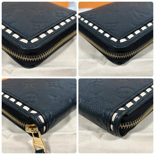 美品 LOUIS VUITTON ルイヴィトン アンプラント ジッピーウォレット ステッチ M64805 ラウンドジップ 長財布_画像10