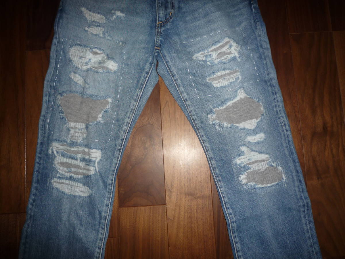 新品未使用 付属完備 DESCENDANT 18AW DIN-4 / DAMAGE JEANS サイズ2(M