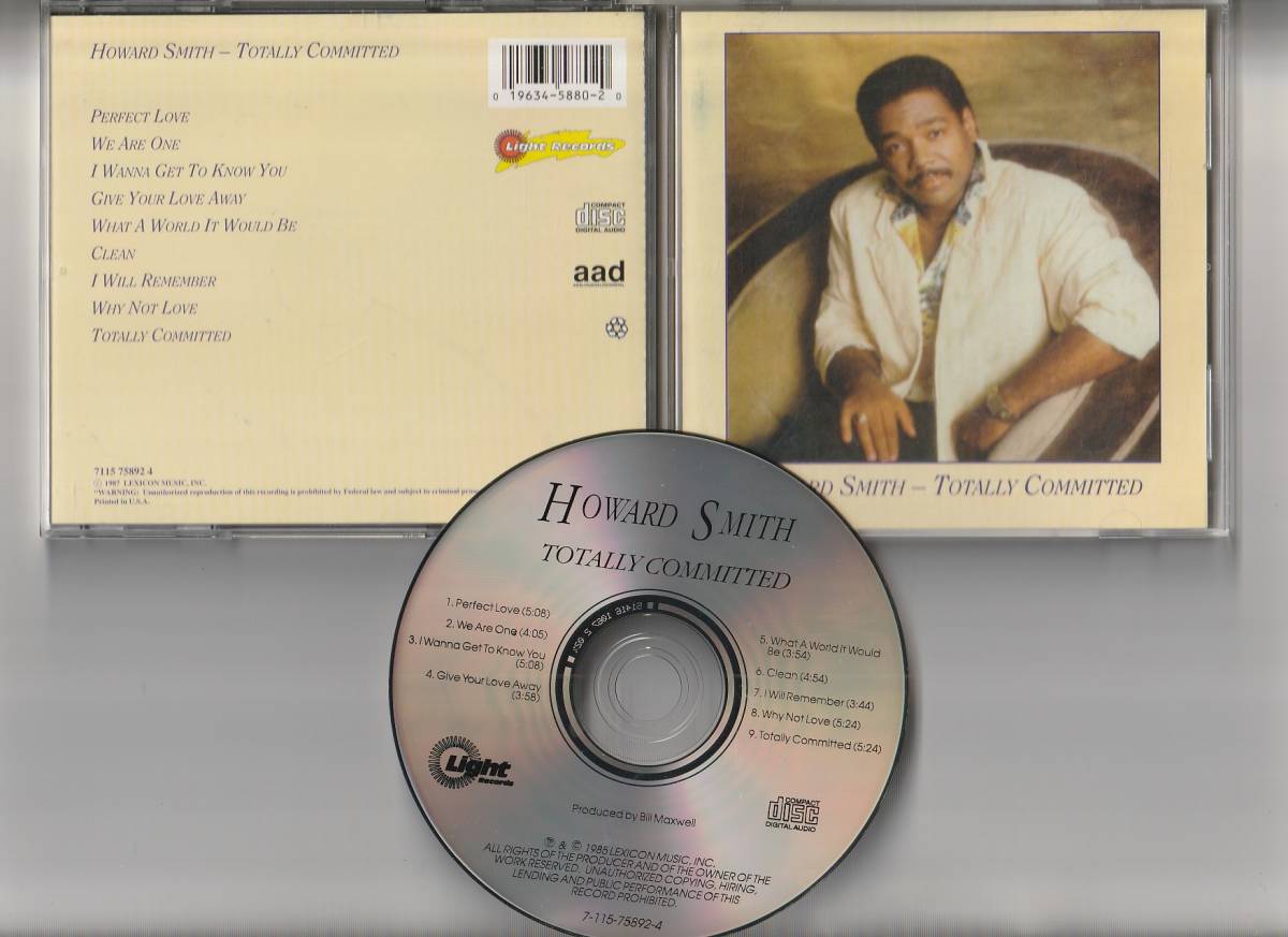R&B、ソウル howard smith totally committed 1985 cd original light records aor ccm