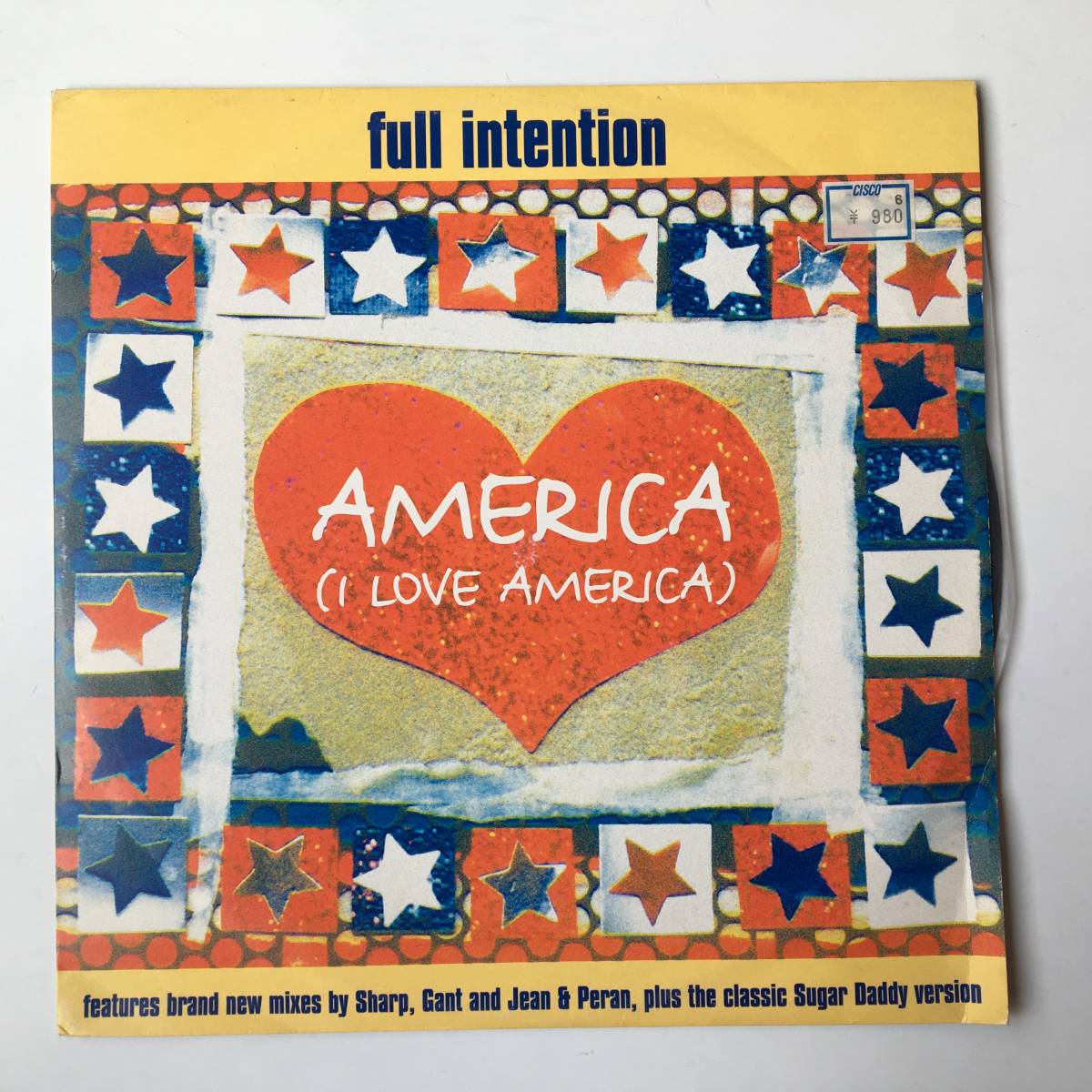230120●Full Intention - America(I Love America)/12STR 56Z/Garage House/12inch LP アナログ盤_画像1