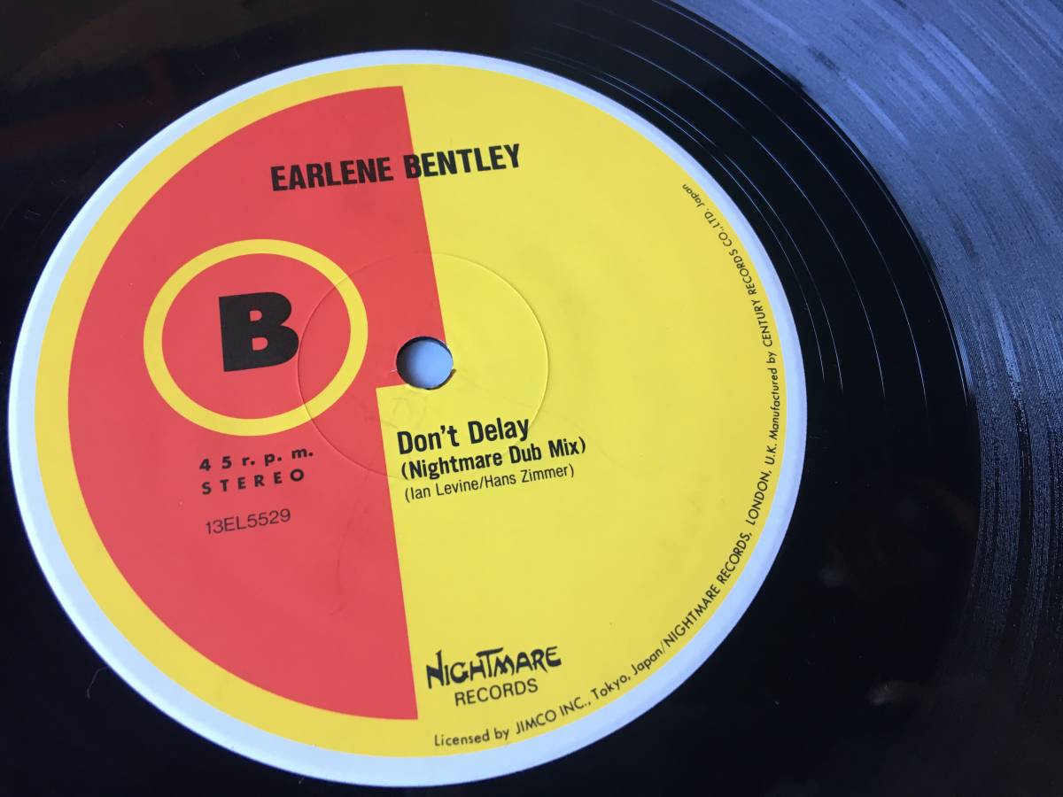 230115●Earlene Bentley - Don't Delay/13EL5529/Nightmare Dub/12inch LP アナログ盤_画像5