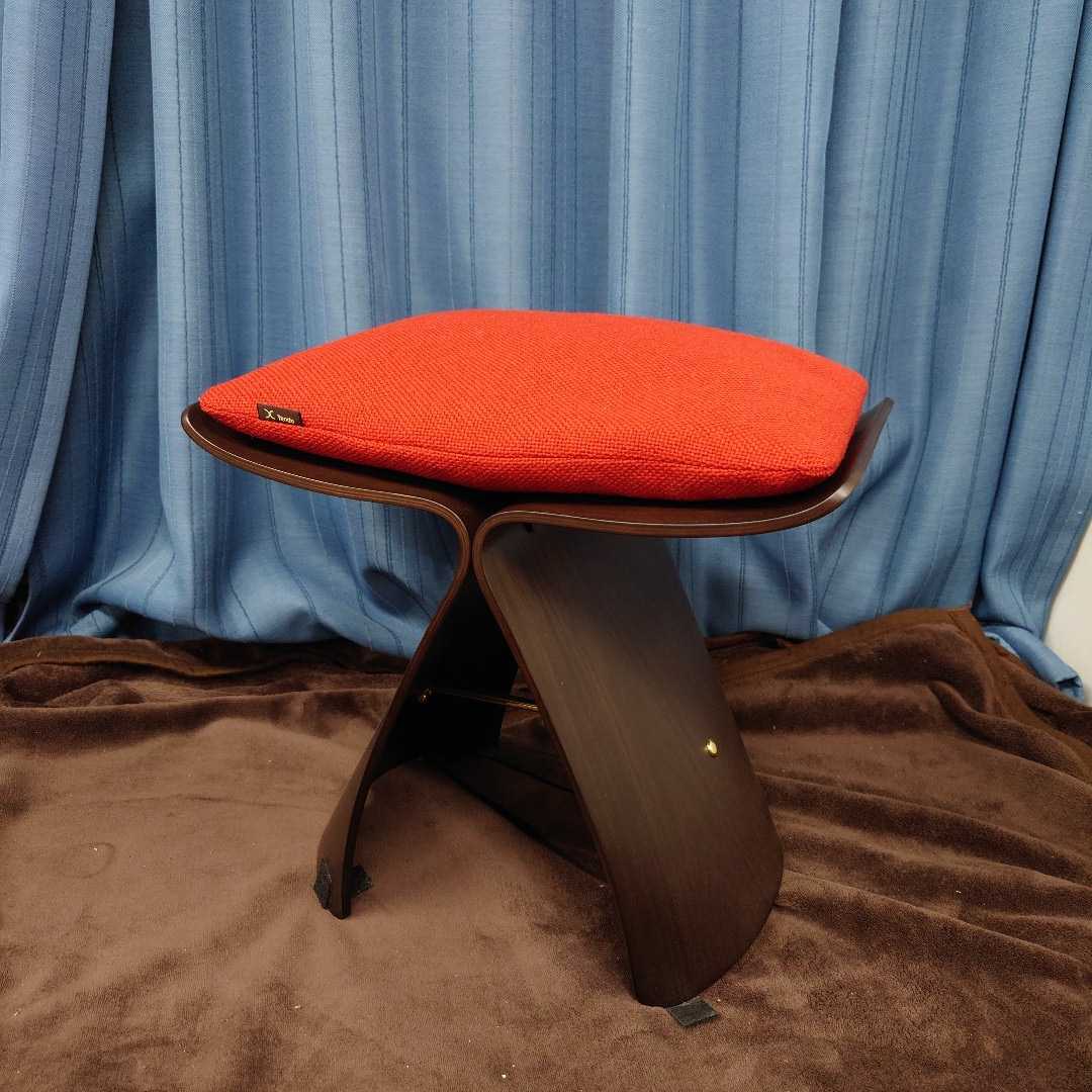 正規品 柳宗理 バタフライスツール+純正クッション 天童木工-