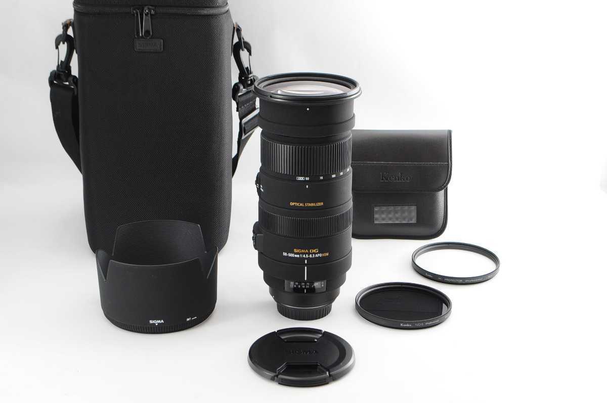 ☆超美品☆ SIGMA 超望遠ズームレンズ APO 50-500mm F4.5-6.3 DG OS