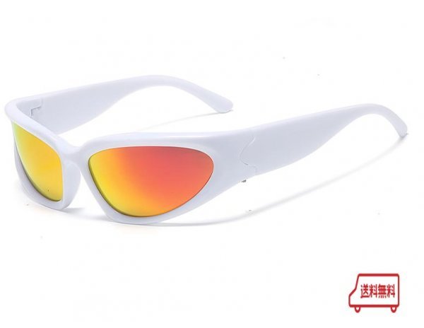 [ спортивные солнцезащитные очки ] ультрафиолетовые лучи 99% cut UV400 соответствует велосипед бег Golf jo серебристый g Street HIPHOPske-ta-B