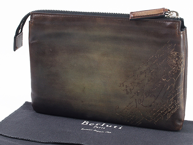 富士屋◇ベルルッティ Berluti スクリットカリグラフィ E0139 テルシオ