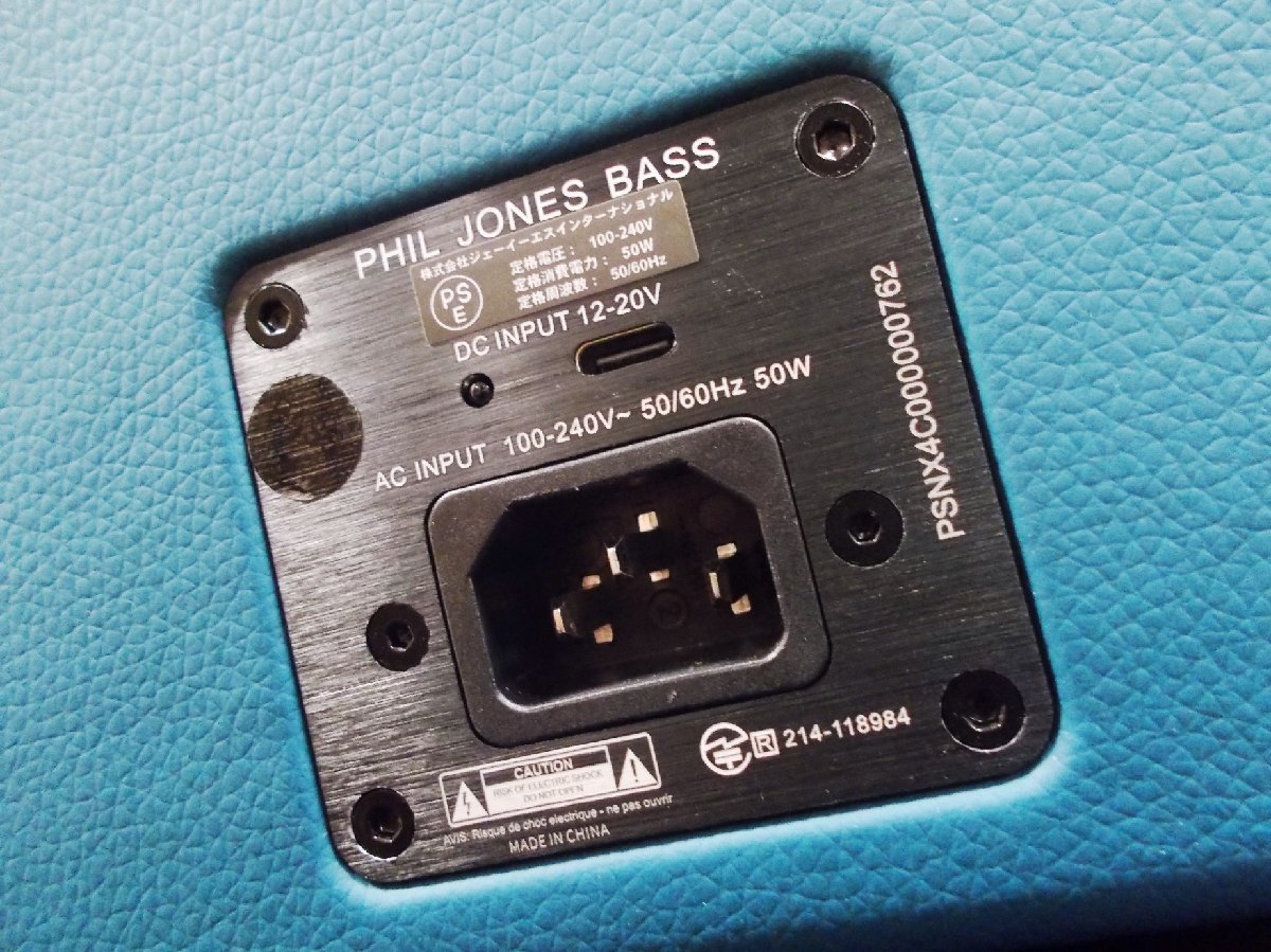 店頭展示品 PJB PHIL JONES BASS NANOBASS X4C Peacock Blue フィル