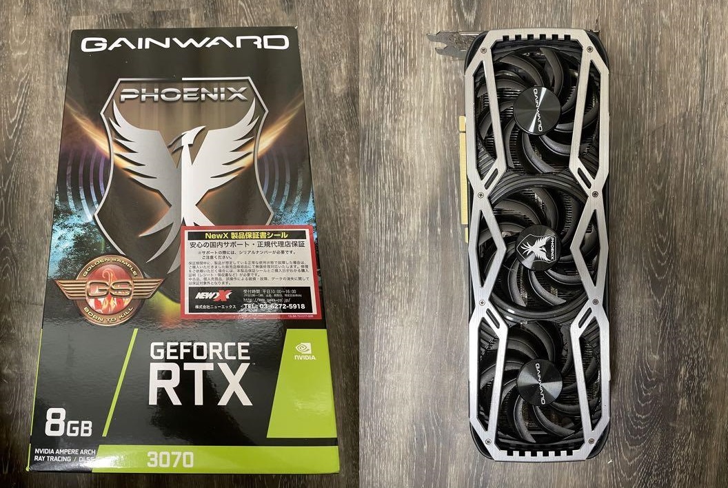 スロット RTX3070 NVIDIA GeForce GAINWARD RTX 3070 PHOENIX 8G GDDR6