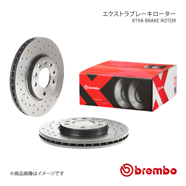 brembo ブレーキローター Volkswagen EOS 1FBWA 1FBUB 06/10~09/11 エクストラブレーキディスク リア 左右セット 08.A202.1X