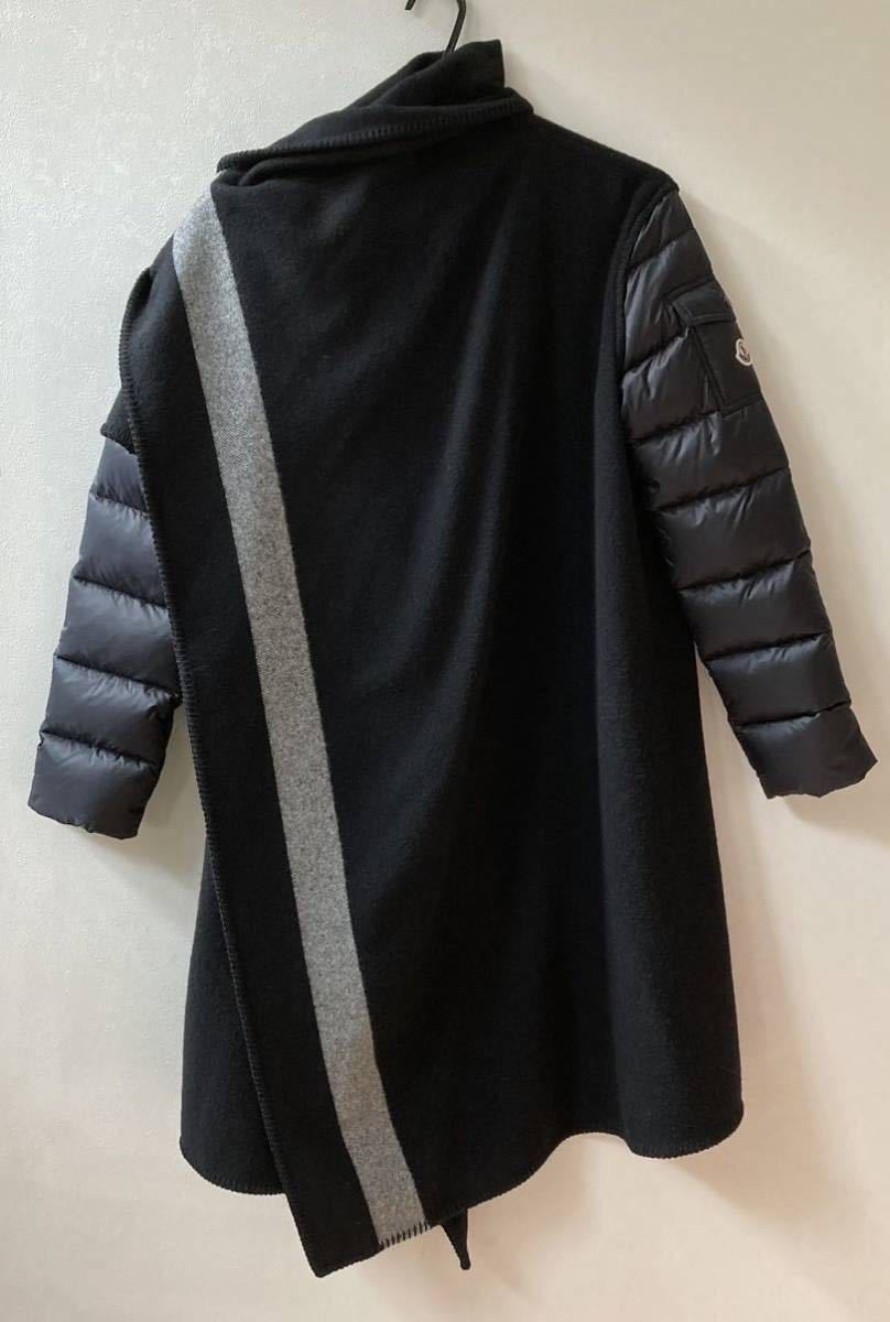 MONCLER モンクレール ダウン ウール ケープコート レディース L