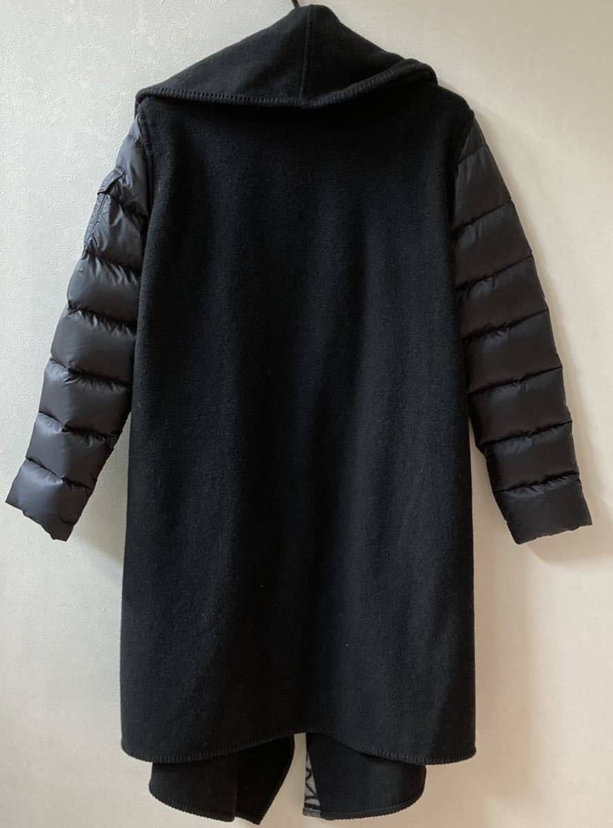 MONCLER モンクレール ダウン ウール ケープコート レディース L