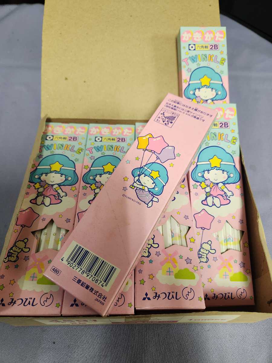 みつびし かきかた 六角軸 2B TWINKLE 鉛筆 えんぴつ 新品 未使用 元箱