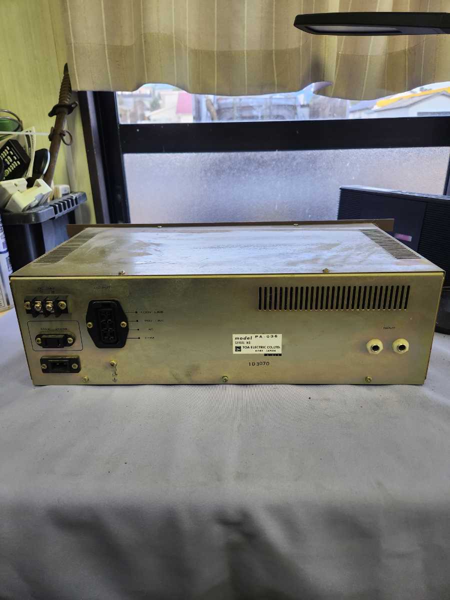 TOA PA-036 broadcast for amplifier power amplifier amplifier prompt decision 