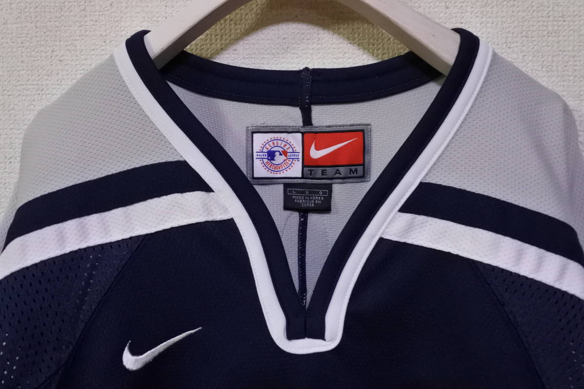 00's MLB NIKE TEAM NY YANKEES Hockey Shirt Jersey size L 00's MLB NIKE TEAM NY YANKEES Hockey Shirt Jersey size L
