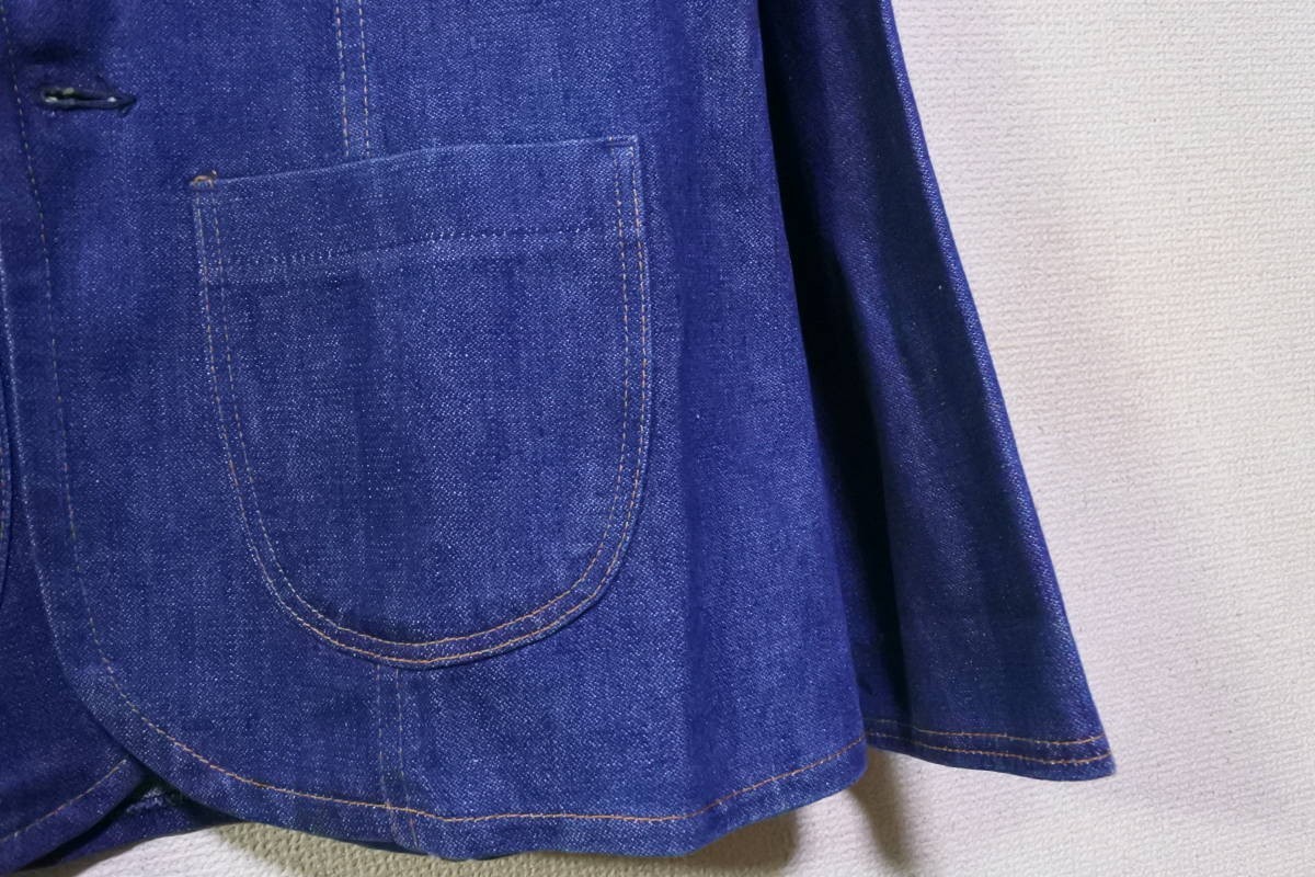 80\'s Wrangler Wrangler Denim tailored jacket lady's size L USA made Vintage 