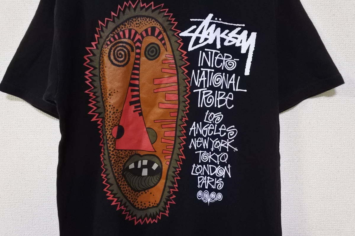 Stussy Paramecium Tee size S ゾウリムシ オールドデザイン Tシャツ 黒 ブラック_画像2