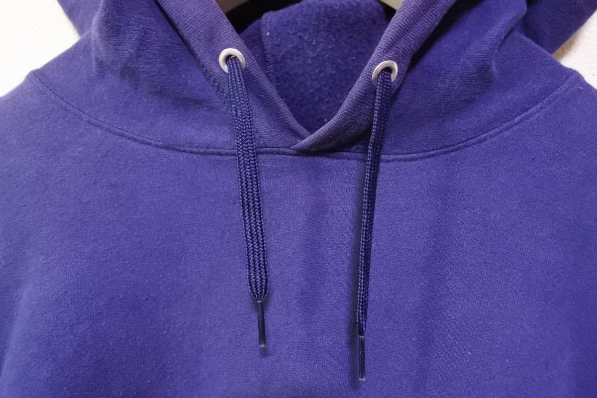 00's Hanes Premium Oversized Hoodie size XL ヘインズ スウェット パーカー ネイビー 無地 メキシコ製_画像4