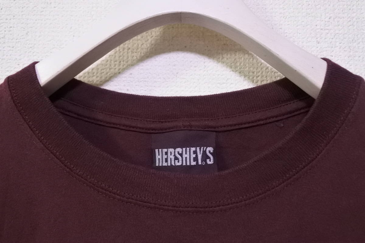 00's HERSHEY'S CHOCOLATE WORLD Tee size XL ハーシーズ チョコレート Tシャツ ダークブラウン_画像3