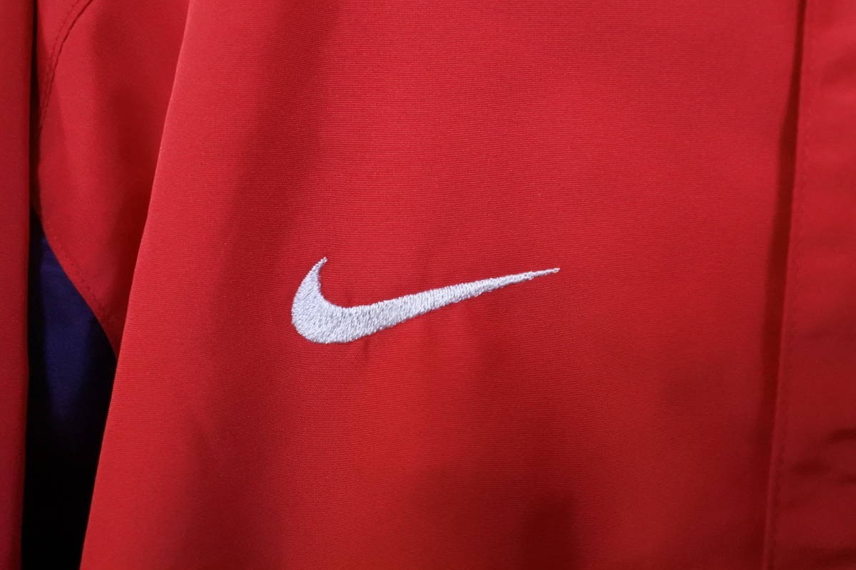 00's NIKE ナイキ アーセナル ポリエステルジャケット size S レッド プレミアリーグ_画像3