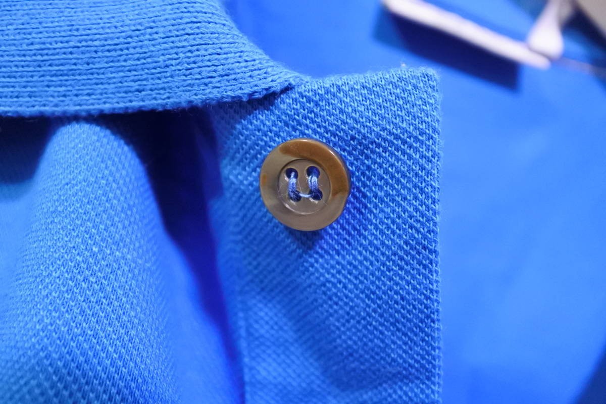 GIANFRANCO FERRE ジャンフランコフェレ 半袖 ポロシャツ size S ブルー ロゴ刺繍 イタリア製_画像5