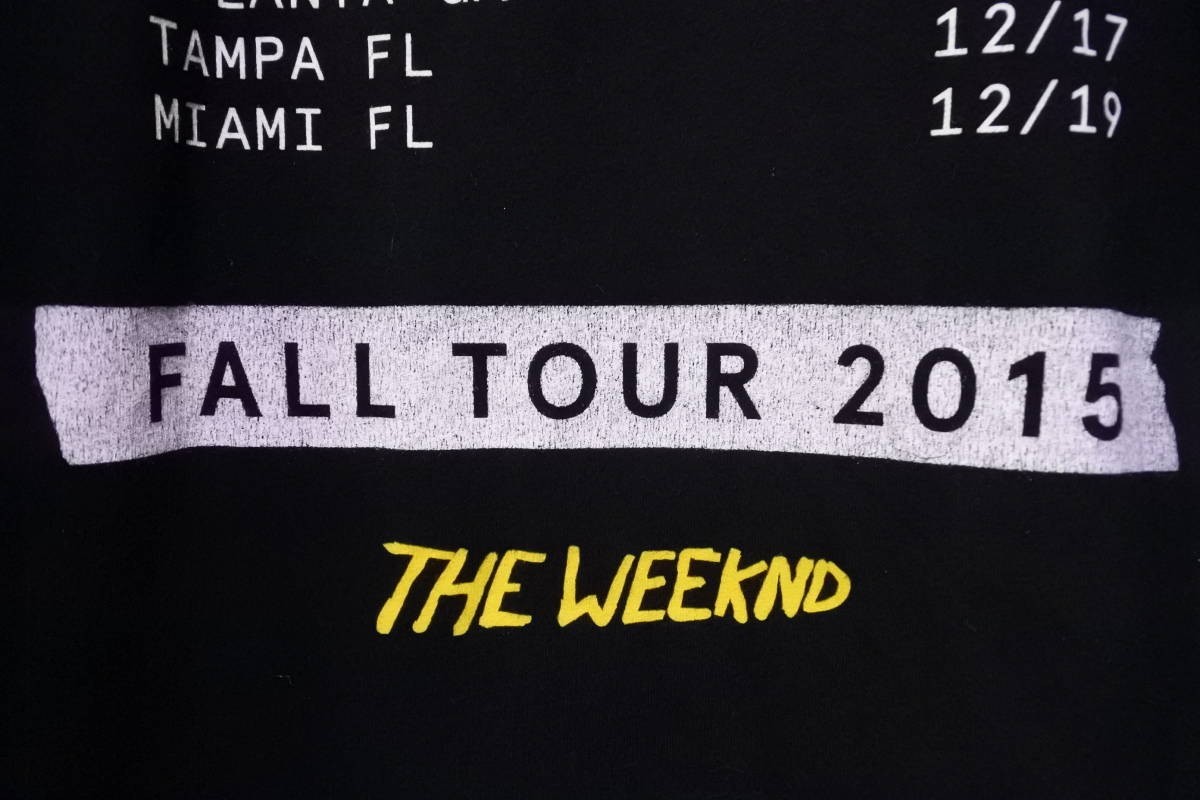 THE WEEKND MADNESS FALL TOUR 2015 XO L/S Tee size L ウィークエンド ツアー Tシャツ 長袖 ロンT_画像8