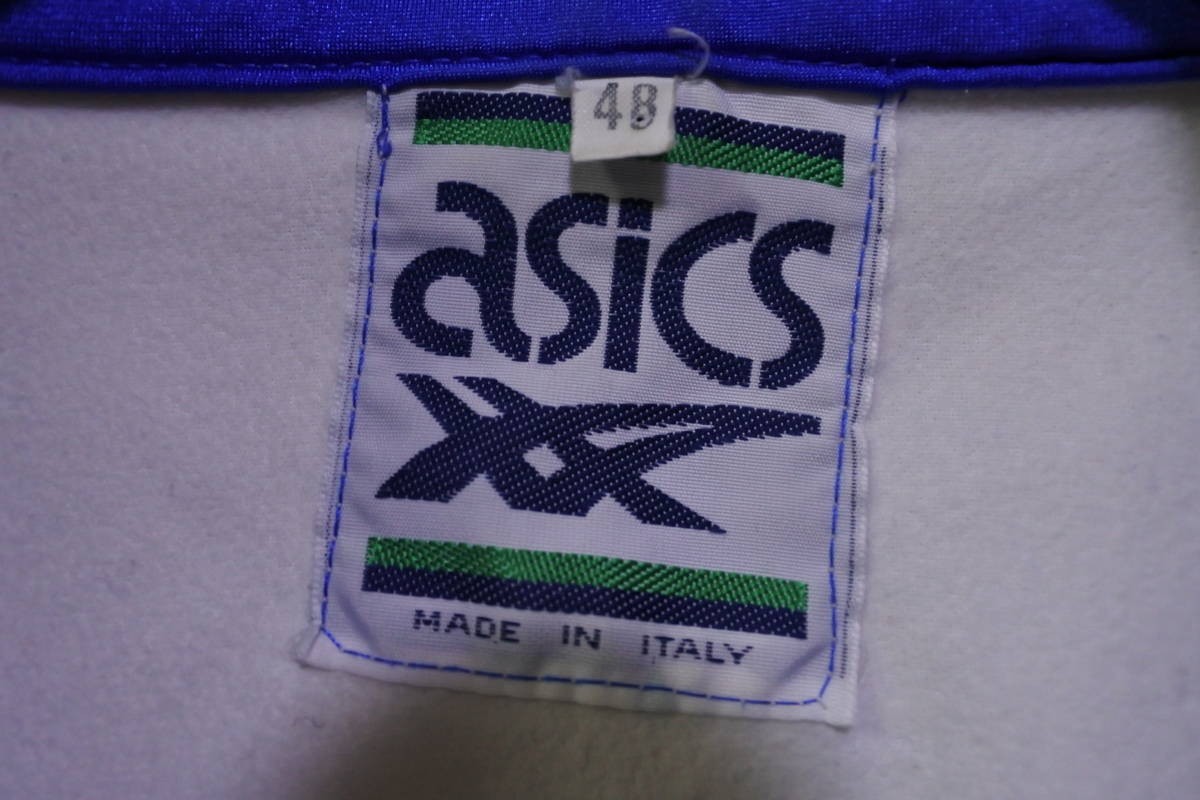 asics Vintage Track Jacket size 48 アシックス トラックジャケット ジャージ イタリア製 ビンテージ_画像7