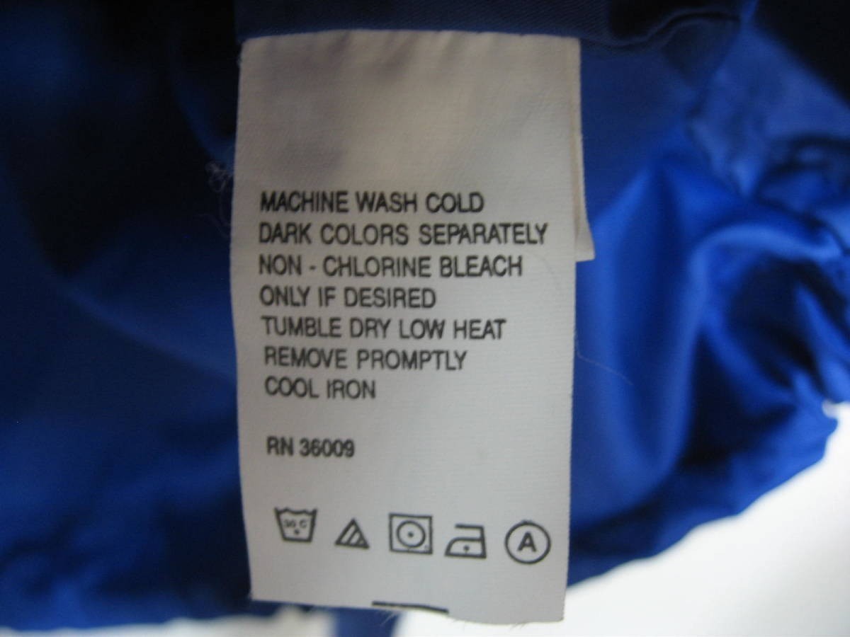 90's Calvin Klein Jeans カルバンクライン ナイロンパーカー プルオーバー size M ブルー_画像9