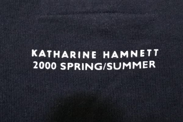00\'s KATHARINE HAMNETT LONDON LOVER Tee size M 2000ss футболка cut and sewn архив Y2K