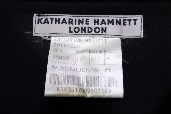 00\'s KATHARINE HAMNETT LONDON LOVER Tee size M 2000ss футболка cut and sewn архив Y2K