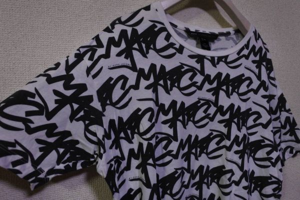 00's MARC BY MARC JACOBS Stephen Sprouse Graffiti Art Tee size XS マークジェイコブス Tシャツ 総柄 アーカイブ_画像4