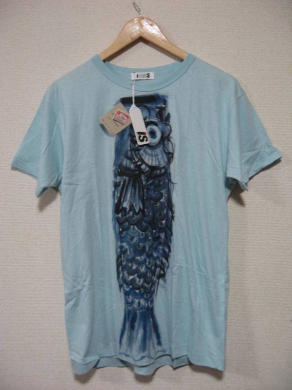 80's I.S. ISSEY MIYAKE Tee size 9 イッセイミヤケ Tシャツ 鯉 和柄 ツモリチサト アーカイブ 初期_画像1