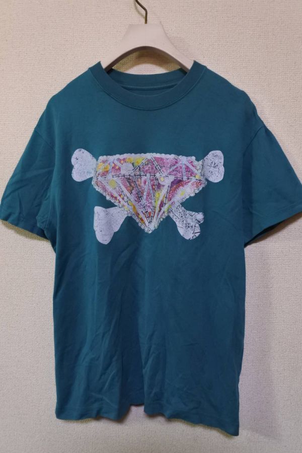 2001AW UNDERCOVER DAVF Tee size M アンダーカバー ダイヤ クロスボーン Tシャツ 宝飾期 初期