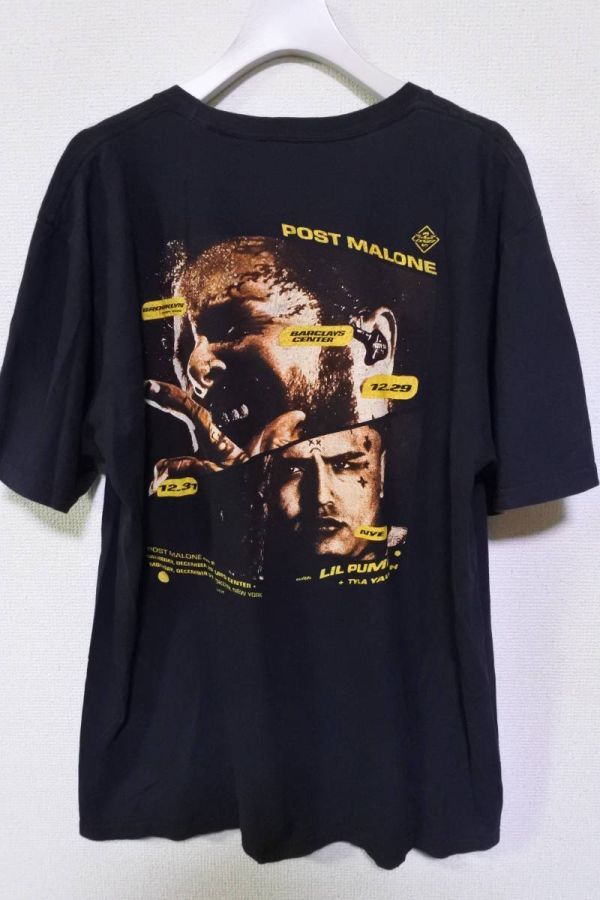 POST MALONE LIL PUMP TYLA YAWEH Live 2018 Tee size L ポストマローン ライブ Tシャツ 希少_画像2