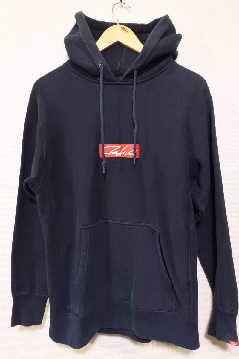 FUTURA laboratories BOX LOGO Hoodie size L スウェット パーカー ブラック 日本製