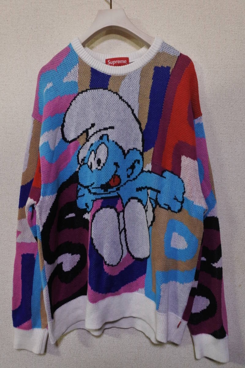 2020AW Supreme Smurfs Sweater size M シュプリーム スマーフ ニット