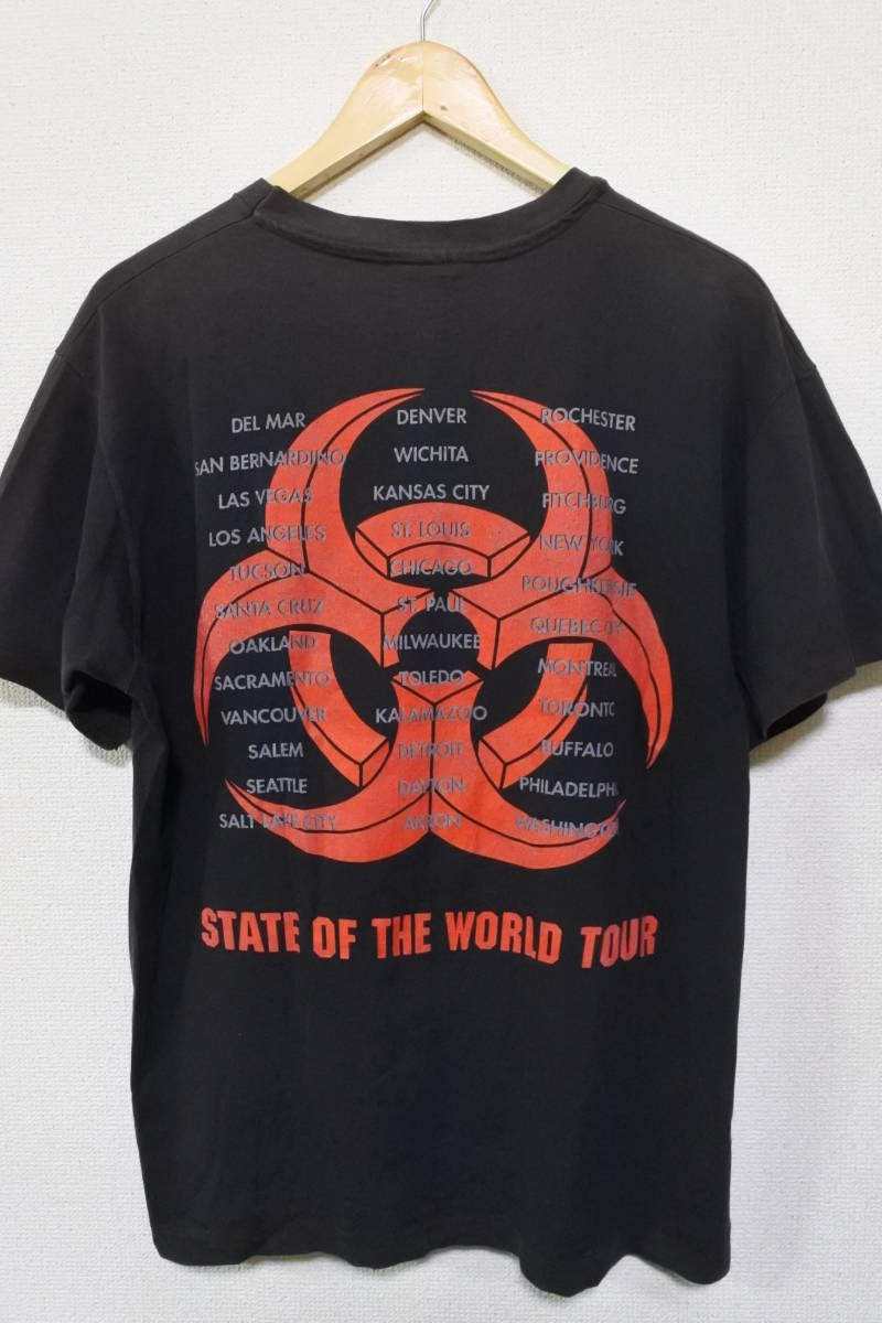 90's BIOHAZARD TALES FROM THE HARDSIDE Vintage Hanes Tee size L USA製 バイオハザード ツアー Tシャツ_画像2