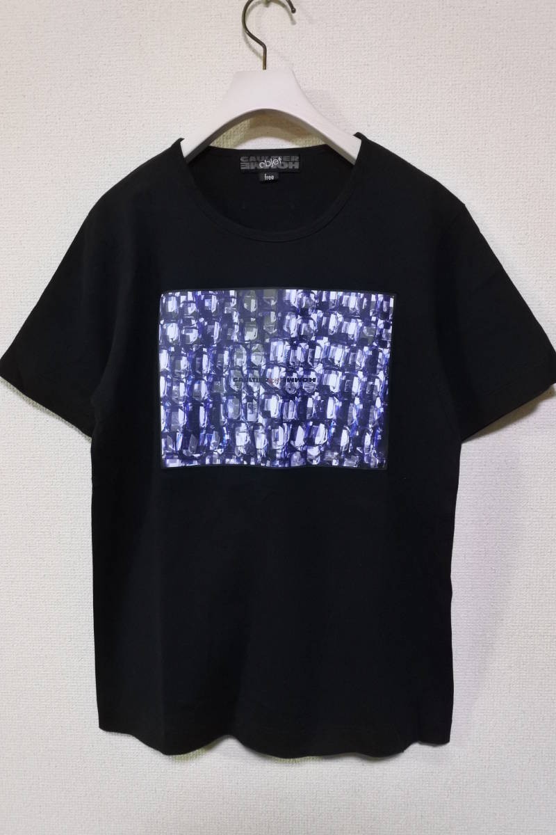 GAULTIER HOMME Objet Diamond Print Tee size F ジャンポールゴルチエ Tシャツ カットソー ブラック