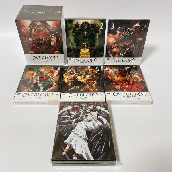 OVERLORD オーバーロード 1～6 全6巻セット DVD 初回生産特典 (全巻収納BOX + 小説収納BOX)付き
