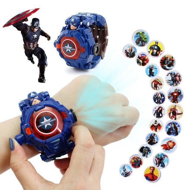  наручные часы Captain America робот Pro je расческа .nMARVEL Avengers часы популярный 