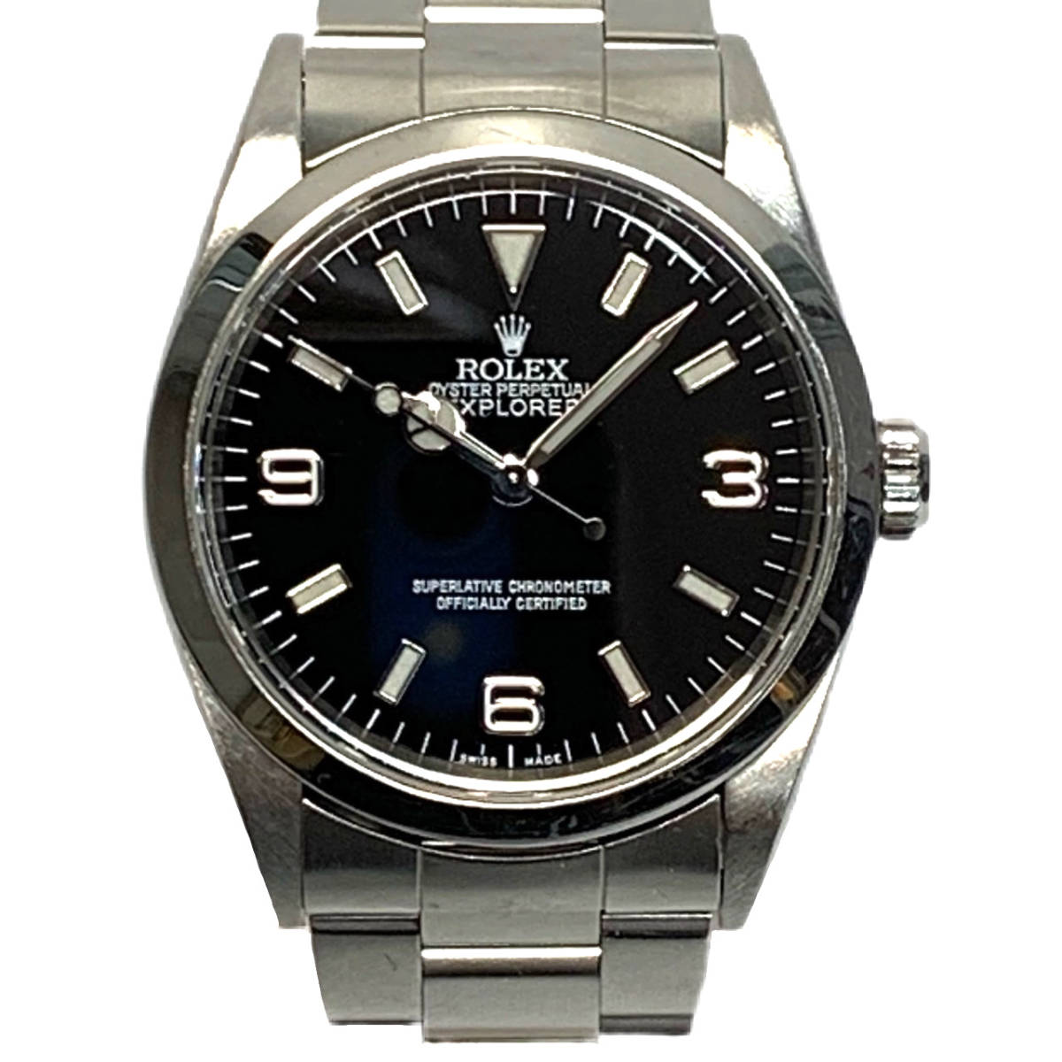ROLEX ロレックス エクスプローラーI 14270 自動巻き SS 黒文字盤 P番 メンズ　腕時計